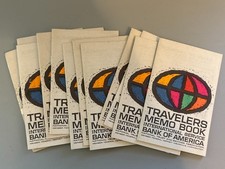 Lot 12 Vintage Bank of America Travelers Cheques Memo Books NOS Banking Ephemera picture