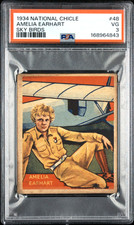 1934 National Chicle Sky Birds Amelia Earhart #36 PSA 3 picture