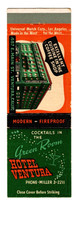 HOTEL VENTURA matchbook matchcover - GREEN ROOM  - VENTURA, CALIFORNIA picture