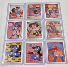 CHOPPER CHICKS of Mars 1997 COMPLETE Promo Card Set 1 - 9 Studio E picture