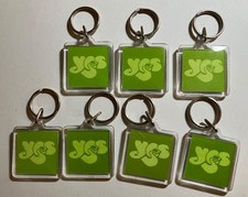 LOT 7 VINTAGE 1970s Yes Band Roger Dean Logo Keychain Progressive Rock Bulk picture