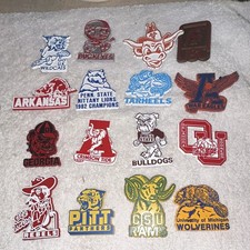 NCAA college vintage fridge magnets lot of 16 extremely rare picture