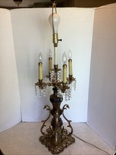 Vintage Loevsky & Loevsky L&L WMC 1967 Hollywood Regency Crystal Table Lamp picture