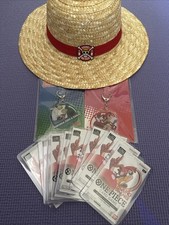 Round1 One Piece TCG Promo Bundle 10 Sealed Packs, Straw Hat, 2 Keychains picture