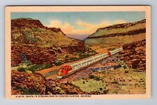 Crozier Canyon AZ-Arizona, Santa Fe Streamliner, Vintage Souvenir Postcard picture