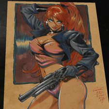 Elsa Bloodstone Marvel Art Print Signed 8.5x11 | Art by Keyeske picture