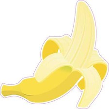5in x 5in Banana Vinyl Sticker Car Truck Vehicle Bumper Decal picture
