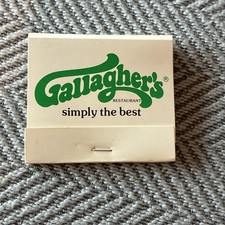 Rare VTG Matchbook Gallagher's Carriage House Pub Atlas match Co Houston picture