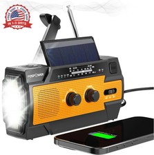 NOAA Emergency Weather Radio A3 14800mWh Portable Power Bank, AM/FM, USB/Solar/H picture