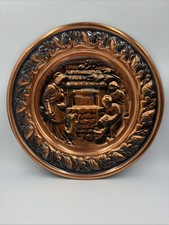 VINTAGE WALL HANGING COPPER PLATE picture