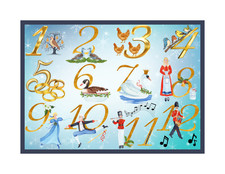 12 Days of Christmas Holiday Refrigerator Magnet picture