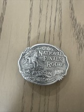 National Finals Rodeo 50th Buckle Hesston NFR NEW Sealed 1947-1997 Award Design picture