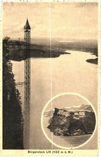 Bürgenstock Switzerland Hammetschwand Lift Divided Back Postcard c1910 Unused picture