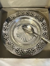 Vintage Mid 20th Century Condiment Dish Set In Original Box picture