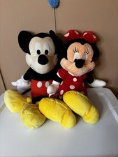 Vintage Disney Mickey Minnie Mouse Plush Pair 20