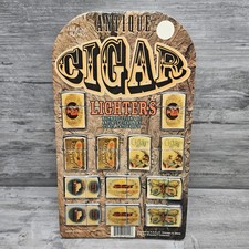 Vtg 12 NOS Antique Cigar Novelty A.A.D.L.P. Cigarette Lighters Counter Display picture