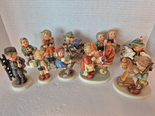 10 Vintage Hummel Goebel Figurines Horse Bunny Doll Baby Frog Basket Tree Ladder picture