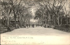 New York City NY The Mall Central Park Rotograph Co. c1905 Vintage Postcard picture