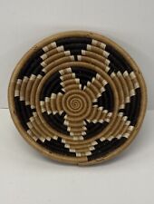 Rwanda African Art Hand Woven Sisal Basket Bowl - 7.5” - New with Tags picture