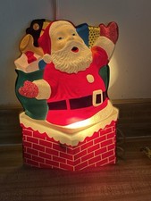 Vintage Christmas blowmold. LA Goodman. Flatback/ Small version  picture