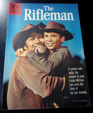 THE RIFLEMAN #6 DELL COMICS 1961 Western TV Show Photo Cover Chuck Connors NICE picture