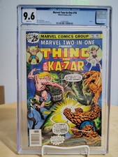 MARVEL TWO-IN-ONE # 16 CGC 9.6 WHITE PAGES ~ 2nd HIGHEST GRADE ON CENSUS KA-ZAR picture