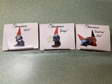 Vintage Klaus Wickl Gnome lot of 3 Gnomes 1993