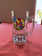 Vintage 1988 Budweiser Bud Man Glass Beer Mug Stein 32oz picture