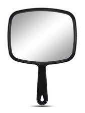 OMIRO Hand Mirror, All Black Handheld Mirror with Handle, 6.6