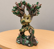 Ent Lovers Tree Spirit Couple Resin Figurine Woodland Fantasy Decor picture