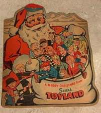 Vintage Sears Toyland Christmas Comic Book Die-Cut Promotional Giveaway Rare picture