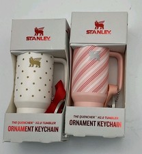Stanley Christmas Tree Ornament Water Bottle Keychain Set Of Two The Quencher picture