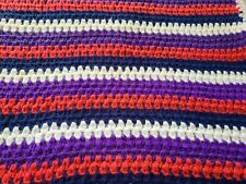 Vtg Afghan Crochet Blanket Throw Lap 42
