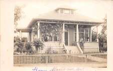 Hanford California Residence Home with Fence Real Photo Vintage Postcard AA83741 picture