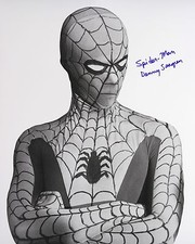 1974-77 Danny Seagren Spiderman Signed LE 16x20 B&W Photo (JSA) picture