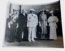 1939 FDR Roosevelt King George VI Queen Elizabeth ACME Press Photo Washington DC picture