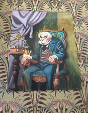 Marc Davis Lenticular Burning Meiser concept art Disneyland Haunted Mansion 1967 picture