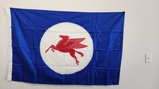 MOBIL OIL PEGASUS FLAG 35”x58” New Nylon picture