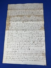 Jan 29, 1834 Handwritten Document ~ Maine Senate ~ Proposed First Amendment picture