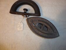 Antique Howell Co. Sad Iron with Removable Wood Handle Rustic Decor picture
