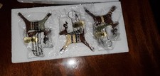 Williraye Studio 3 PC Reindeer With Scarves Folk Art  Christmas Ornaments picture