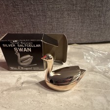 Silver Saltcellar Swan By Wm.A.Rogers picture