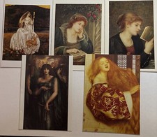 5 VTG Classic Painting BLANK Greeting Cards Various Artists 19th Century #3D picture