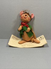 Annalee Letter to Santa Mouse 6in 1996 Glasses Pencil Christmas Doll No Pencil picture