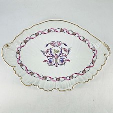 Vintage Richard Ginori Rapallo Pink Ribbon Swans oval porcelain dish Italy picture