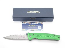 Mcusta Seki Japan MC163D Green Japanese Bushi Sword VG-10 Damascus Folding Knife picture