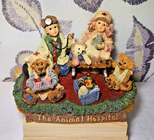 Vintage 1998 Boyds Bears Dollstone Jessica & Timmy Animal Hospital #3532 NIB picture