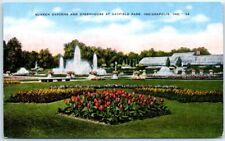 Sunken Gardens and Greenhouse At Garfield Park - Indianapolis, Indiana picture