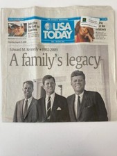 Vintage 2009 August 2009, The USA Today Newspaper, Kennedy's A family's legacy picture