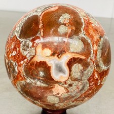 Natural Money agate Crystal Sphere Ball healing 2320G picture
